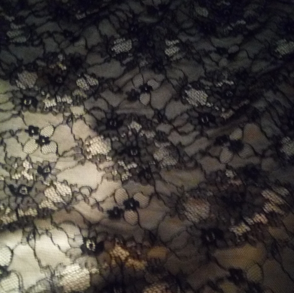 DaVinci Black & White Lace Short Dress - Picture 2 of 5